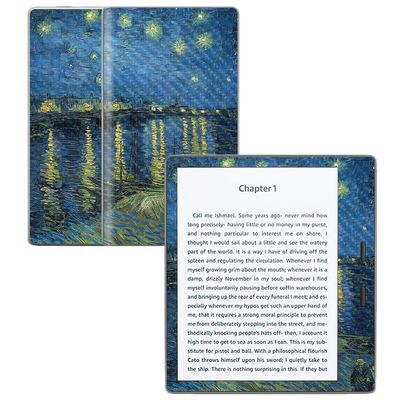 MightySkins Carbon Fiber Skin for Amazon Kindle Oasis 7" (9th Gen) - Over The Rhone | Protective, Durable Textured Carbon Fiber Finish | Easy to Apply, Remove, and Change Styles | Made in The USA