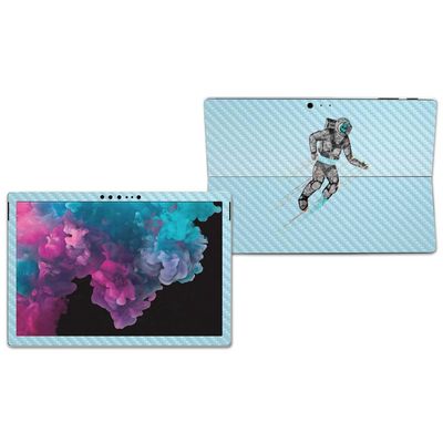 MightySkins Carbon Fiber Skin for Microsoft Surface Pro 6 - Black Hole | Protective, Durable Textured Carbon Fiber Finish | Easy to Apply, Remove, and Change Styles | Made in The USA