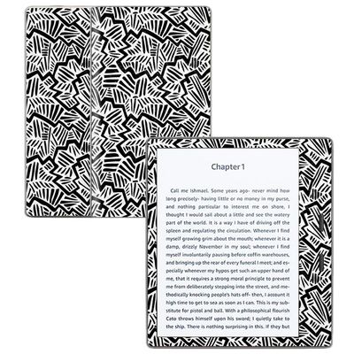 MightySkins Carbon Fiber Skin for Amazon Kindle Oasis 7" (9th Gen) - Abstract Black | Protective, Durable Textured Carbon Fiber Finish | Easy to Apply, Remove, and Change Styles | Made in The USA