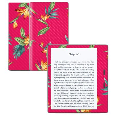 MightySkins Carbon Fiber Skin for Amazon Kindle Oasis 7" (9th Gen) - Paradise | Protective, Durable Textured Carbon Fiber Finish | Easy to Apply, Remove, and Change Styles | Made in The USA