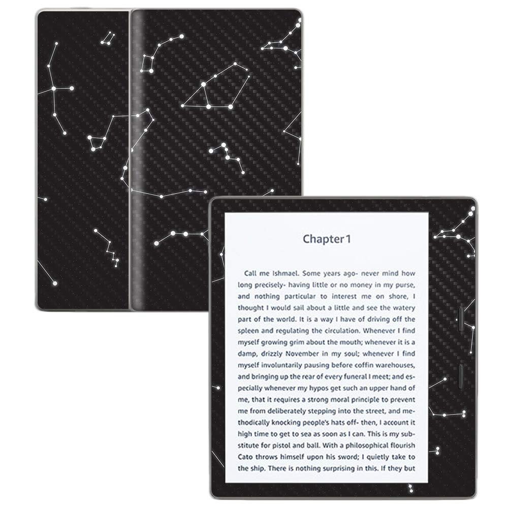 MightySkins Carbon Fiber Skin for Amazon Kindle Oasis 7" (9th Gen) - Constellations | Protective, Durable Textured Carbon Fiber Finish | Easy to Apply, Remove, and Change Styles | Made in The USA