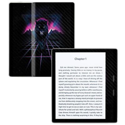 MightySkins Carbon Fiber Skin for Amazon Kindle Oasis 7" (9th Gen) - Vintage Jaguar | Protective, Durable Textured Carbon Fiber Finish | Easy to Apply, Remove, and Change Styles | Made in The USA