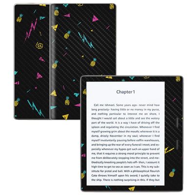 MightySkins Carbon Fiber Skin for Amazon Kindle Oasis 7" (9th Gen) - Magic Pineapple | Protective, Durable Textured Carbon Fiber Finish | Easy to Apply, Remove, and Change Styles | Made in The USA
