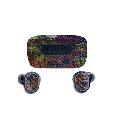 MightySkins Carbon Fiber Skin for SkullCandy Sesh True Wireless Earbuds - Paint Drip | Protective, Durable Textured Carbon Fiber Finish | Easy to Apply, Remove, and Change Styles | Made in The USA (CF-SKSE-Paint Drip)