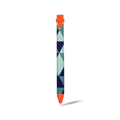 MightySkins Carbon Fiber Skin for Logitech Crayon Digital Pencil iPad (6th gen) - Geo Tile | Protective, Durable Textured Carbon Fiber Finish | Easy to Apply | Made in The USA