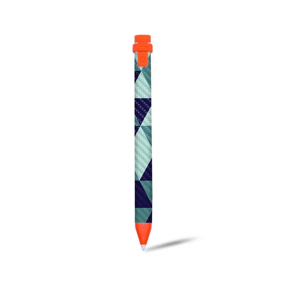 MightySkins Carbon Fiber Skin for Logitech Crayon Digital Pencil iPad (6th gen) - Geo Tile | Protective, Durable Textured Carbon Fiber Finish | Easy to Apply | Made in The USA