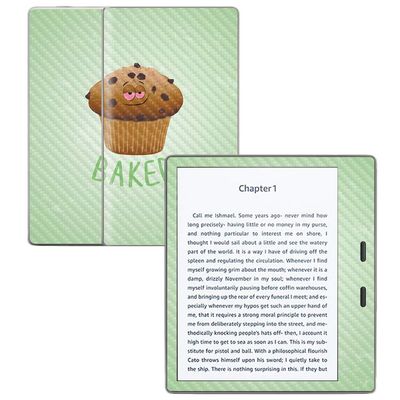 MightySkins Carbon Fiber Skin for Amazon Kindle Oasis 7" (9th Gen) - Baked | Protective, Durable Textured Carbon Fiber Finish | Easy to Apply, Remove, and Change Styles | Made in The USA
