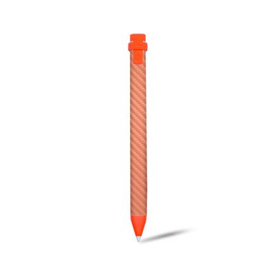 MightySkins Carbon Fiber Skin for Logitech Crayon Digital Pencil iPad (6th gen) - Peach | Protective, Durable Textured Carbon Fiber Finish | Easy to Apply, Remove, and Change Styles | Made in The USA