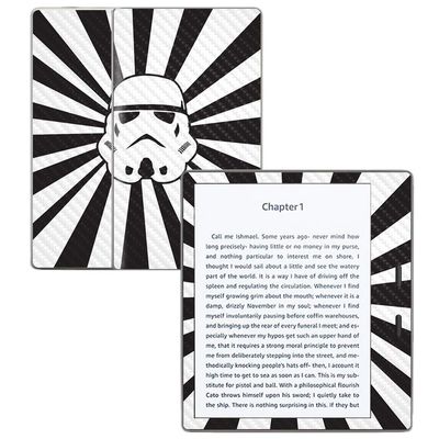 MightySkins Carbon Fiber Skin for Amazon Kindle Oasis 7" (9th Gen) - Star Rays | Protective, Durable Textured Carbon Fiber Finish | Easy to Apply, Remove, and Change Styles | Made in The USA