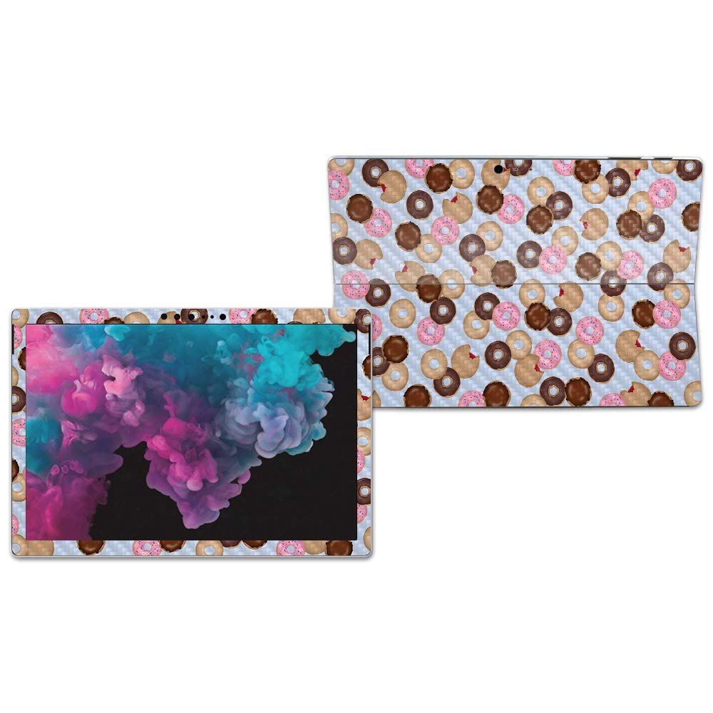 MightySkins Carbon Fiber Skin for Microsoft Surface Pro 6 - Donut Binge | Protective, Durable Textured Carbon Fiber Finish | Easy to Apply, Remove, and Change Styles | Made in The USA