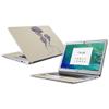 MightySkins Carbon Fiber Skin for Acer Chromebook 15 (2018) - DNA Jellyfish | Protective, Durable Textured Carbon Fiber Finish | Easy to Apply, Remove, and Change Styles | Made in The USA view 1