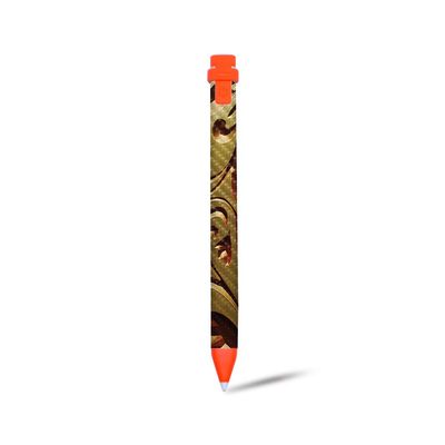 MightySkins Carbon Fiber Skin for Logitech Crayon Digital Pencil iPad (6th gen) - Mosaic Gold | Protective, Durable Textured Carbon Fiber Finish | Easy to Apply | Made in The USA