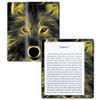 MightySkins Carbon Fiber Skin for Amazon Kindle Oasis 7" (9th Gen) - Neon Wolf | Protective, Durable Textured Carbon Fiber Finish | Easy to Apply, Remove, and Change Styles | Made in The USA view 1