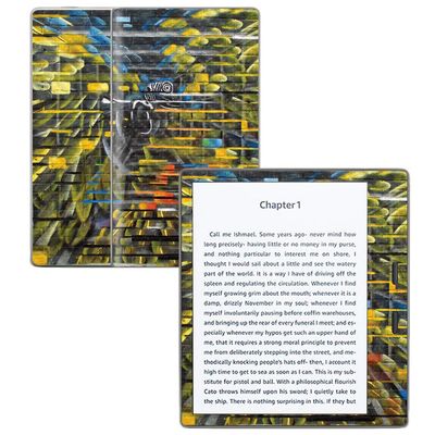 MightySkins Carbon Fiber Skin for Amazon Kindle Oasis 7" (9th Gen) - Parrot Paradox | Protective, Durable Textured Carbon Fiber Finish | Easy to Apply, Remove, and Change Styles | Made in The USA