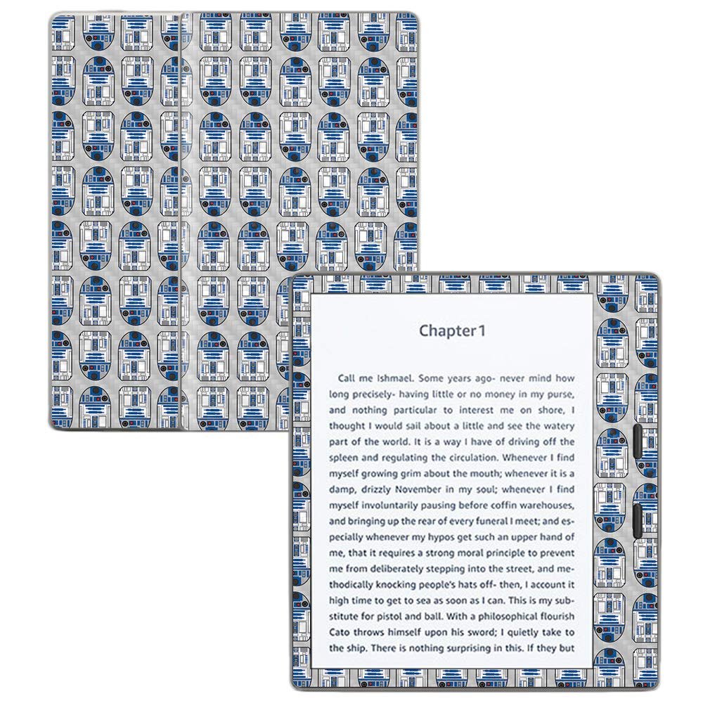 MightySkins Carbon Fiber Skin for Amazon Kindle Oasis 7" (9th Gen) - Galaxy Bots | Protective, Durable Textured Carbon Fiber Finish | Easy to Apply, Remove, and Change Styles | Made in The USA