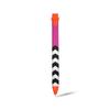 MightySkins Carbon Fiber Skin for Logitech Crayon Digital Pencil iPad (6th gen) - Hot Pink Chevron | Protective, Durable Textured Carbon Fiber Finish | Easy to Apply | Made in The USA view 1