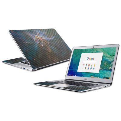 MightySkins Carbon Fiber Skin for Acer Chromebook 15 (2018) - Eagle Nebula | Protective, Durable Textured Carbon Fiber Finish | Easy to Apply, Remove, and Change Styles | Made in The USA