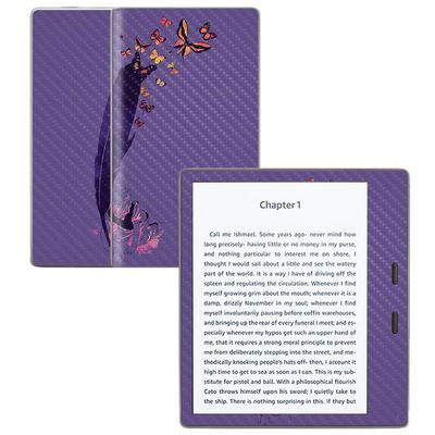 MightySkins Carbon Fiber Skin for Amazon Kindle Oasis 7" (9th Gen) - Unlimited | Protective, Durable Textured Carbon Fiber Finish | Easy to Apply, Remove, and Change Styles | Made in The USA