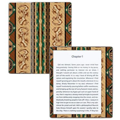 MightySkins Carbon Fiber Skin for Amazon Kindle Oasis 7" (9th Gen) - Desert Stripes | Protective, Durable Textured Carbon Fiber Finish | Easy to Apply, Remove, and Change Styles | Made in The USA