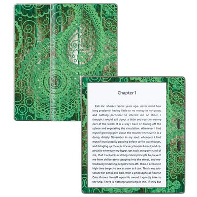 MightySkins Carbon Fiber Skin for Amazon Kindle Oasis 7" (9th Gen) - Vintage Paisley | Protective, Durable Textured Carbon Fiber Finish | Easy to Apply, Remove, and Change Styles | Made in The USA