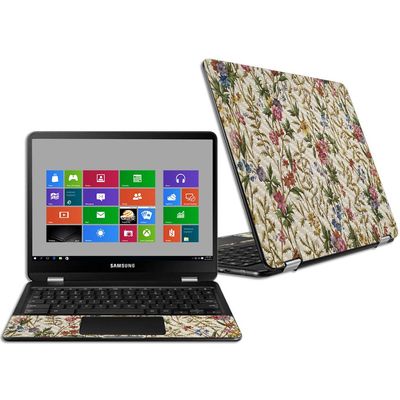 MightySkins Carbon Fiber Skin for Samsung Chromebook Pro 12.3" - Seaweed | Protective, Durable Textured Carbon Fiber Finish | Easy to Apply, Remove, and Change Styles | Made in The USA
