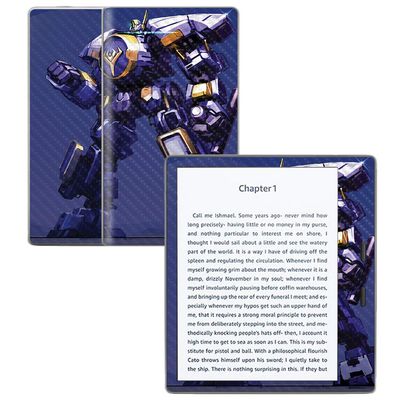 MightySkins Carbon Fiber Skin for Amazon Kindle Oasis 7" (9th Gen) - Golem | Protective, Durable Textured Carbon Fiber Finish | Easy to Apply, Remove, and Change Styles | Made in The USA