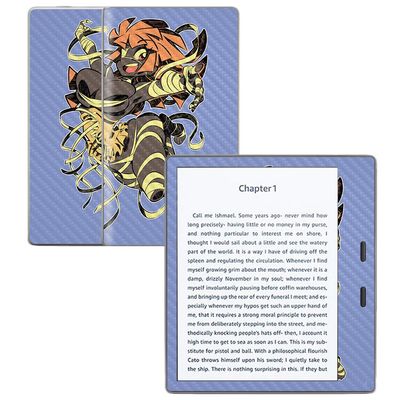 MightySkins Carbon Fiber Skin for Amazon Kindle Oasis 7" (9th Gen) - Mummy | Protective, Durable Textured Carbon Fiber Finish | Easy to Apply, Remove, and Change Styles | Made in The USA