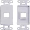 10 Pack Keystone Wall Plate 1 Port, White Decorator Insert Cover for Ethernet, HDMI, Coax, Cat6 Cat5, RJ45, Home & Office Installations view 4