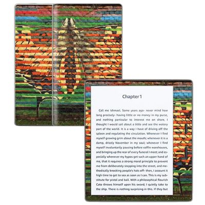 MightySkins Carbon Fiber Skin for Amazon Kindle Oasis 7" (9th Gen) - Metamorphosis | Protective, Durable Textured Carbon Fiber Finish | Easy to Apply, Remove, and Change Styles | Made in The USA