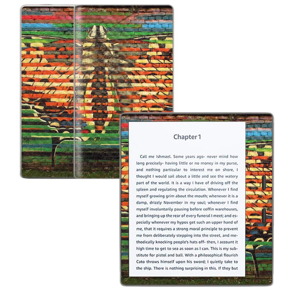 MightySkins Carbon Fiber Skin for Amazon Kindle Oasis 7" (9th Gen) - Metamorphosis | Protective, Durable Textured Carbon Fiber Finish | Easy to Apply, Remove, and Change Styles | Made in The USA