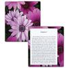 MightySkins Carbon Fiber Skin for Amazon Kindle Oasis 7" (9th Gen) - Purple Flowers | Protective, Durable Textured Carbon Fiber Finish | Easy to Apply, Remove, and Change Styles | Made in The USA view 1