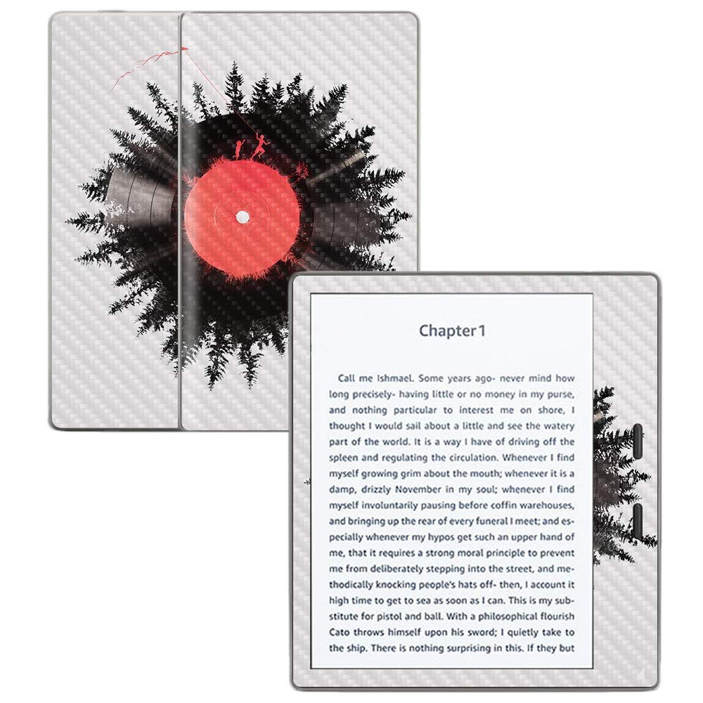 MightySkins Carbon Fiber Skin for Amazon Kindle Oasis 7" (9th Gen) - Vinyl of My Life | Protective, Durable Textured Carbon Fiber Finish | Easy to Apply, Remove, and Change Styles | Made in The USA