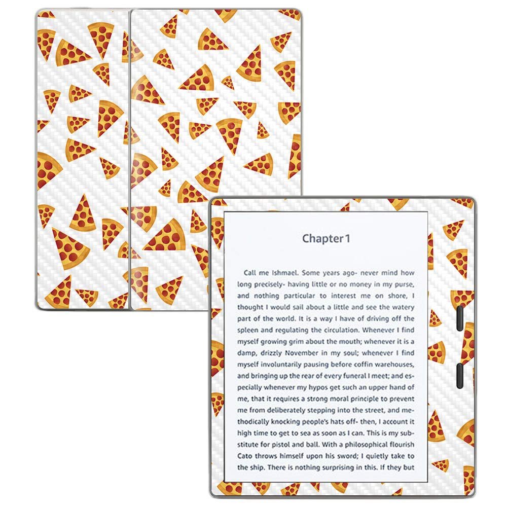 MightySkins Carbon Fiber Skin for Amazon Kindle Oasis 7" (9th Gen) - Body by Pizza | Protective, Durable Textured Carbon Fiber Finish | Easy to Apply, Remove, and Change Styles | Made in The USA
