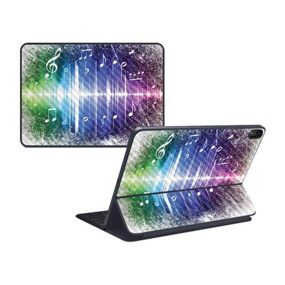 MightySkins Carbon Fiber Skin for Apple iPad Pro Smart Keyboard 12.9" (2018) - Music Man - Protective, Durable Textured Carbon Fiber Finish - Easy to Apply, Remove, and Change Styles - Made in The USA