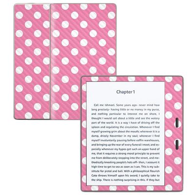 MightySkins Carbon Fiber Skin for Amazon Kindle Oasis 7" (9th Gen) - Mini Dots | Protective, Durable Textured Carbon Fiber Finish | Easy to Apply, Remove, and Change Styles | Made in The USA