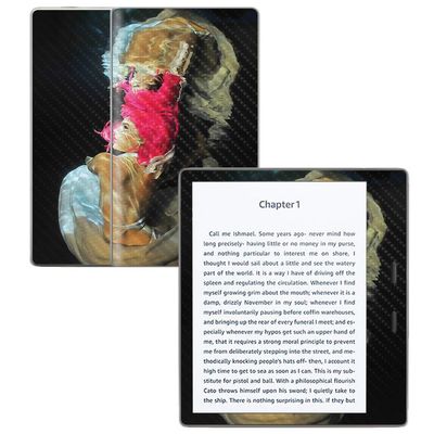 MightySkins Carbon Fiber Skin for Amazon Kindle Oasis 7" (9th Gen) - Freedive | Protective, Durable Textured Carbon Fiber Finish | Easy to Apply, Remove, and Change Styles | Made in The USA