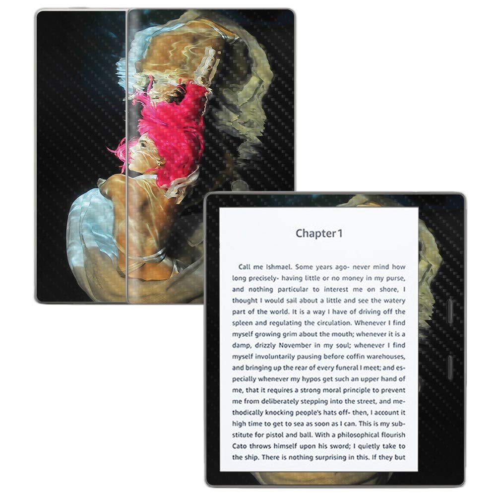 MightySkins Carbon Fiber Skin for Amazon Kindle Oasis 7" (9th Gen) - Freedive | Protective, Durable Textured Carbon Fiber Finish | Easy to Apply, Remove, and Change Styles | Made in The USA