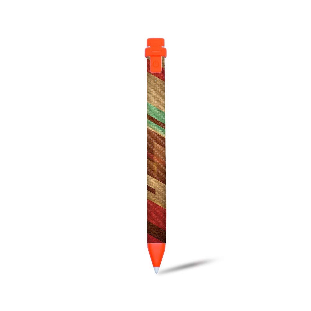 MightySkins Carbon Fiber Skin for Logitech Crayon Digital Pencil iPad (6th gen) - Island Fish | Protective, Durable Textured Carbon Fiber Finish | Easy to Apply | Made in The USA, Model Number: CF-LOGCRP-Island Fish