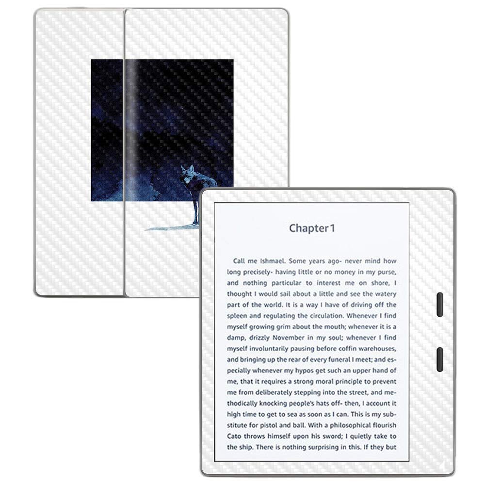 MightySkins Carbon Fiber Skin for Amazon Kindle Oasis 7" (9th Gen) - Im Going Back | Protective, Durable Textured Carbon Fiber Finish | Easy to Apply, Remove, and Change Styles | Made in The USA