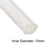 uxcell Insulation Braid Sleeving, 16.4Ft-10mm High TEMP Fiberglass Sleeve White view 4