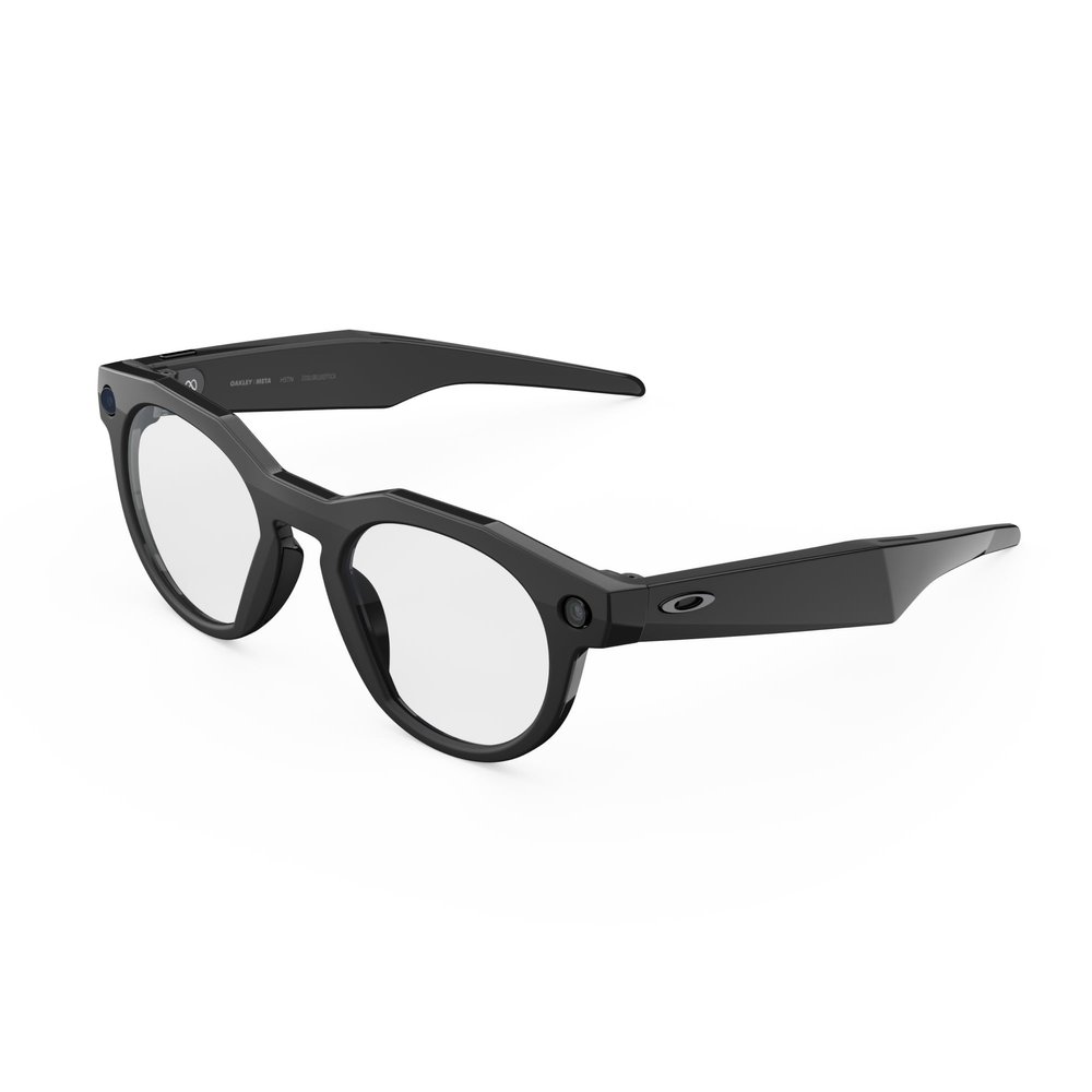 Meta Oakley HSTN, Black | Smart AI Glasses for Men, Women Camera, Audio, Video Recording Clear Lenses