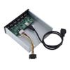 ASHATA 19 pin to 4 USB3.0 + 2 USB2.0 6 Interface Metal Front Panel USB Hub Audio Front Panel High Speed Data , Black view 4