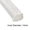 uxcell Insulation Braid Sleeving, 16.4Ft-14mm High TEMP Fiberglass Sleeve White view 4