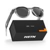 Meta Oakley HSTN, Clear | Smart AI Glasses for Men, Women Camera, Audio, Video Recording Transitions Grey Lenses Sunglasses view 1