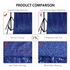 SquarePie Sequin Backdrop Not See Through Thick Stain Background for Photography Glitter Curtain Party 7FT x 7FT Navy Blue view 4