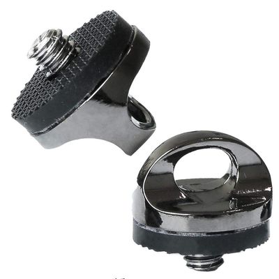 Chiloskit 2pcs 1/4" Threaded Camera Strap Screw Neck Strap Screw Holder Camera Screw for Camera DSLR Canon Nikon Sony Olympus Panasonic Sigma Quick Install (Wood Washer(2pcs))