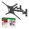 Barkan TV Wall Mount, 13-90 inch Dual Arm Full Motion Articulating - 4 Movement Flat/Curved Screen Bracket, Holds up to 132 lbs, Extra Stable, Lifetime Limited Warranty, Fits LED OLED LCD view 1