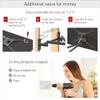 Barkan TV Wall Mount, 13-90 inch Dual Arm Full Motion Articulating - 4 Movement Flat/Curved Screen Bracket, Holds up to 132 lbs, Extra Stable, Lifetime Limited Warranty, Fits LED OLED LCD view 4