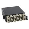 ICC LC MPO Fiber Optic Cassette, 24 Fiber OM2 Multimode, Beige LC Duplex Adapters, Staggered Push Pin Design Fiber Enclosures and Patch Panels view 1
