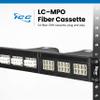 ICC LC MPO Fiber Optic Cassette, OM1 Multimode 62.5/125, 24 Fiber, Plug and Play Module with Beige LC Adapters, MPO to LC Conversion Fiber Patch Panels view 2